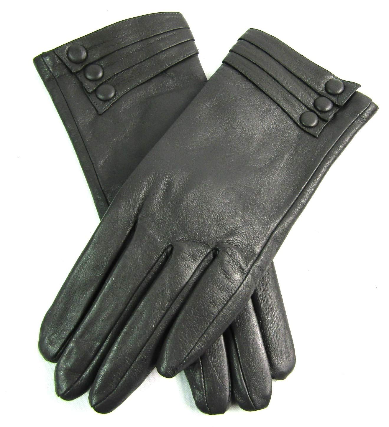 Womens Premium Genuine Leather Winter Gloves