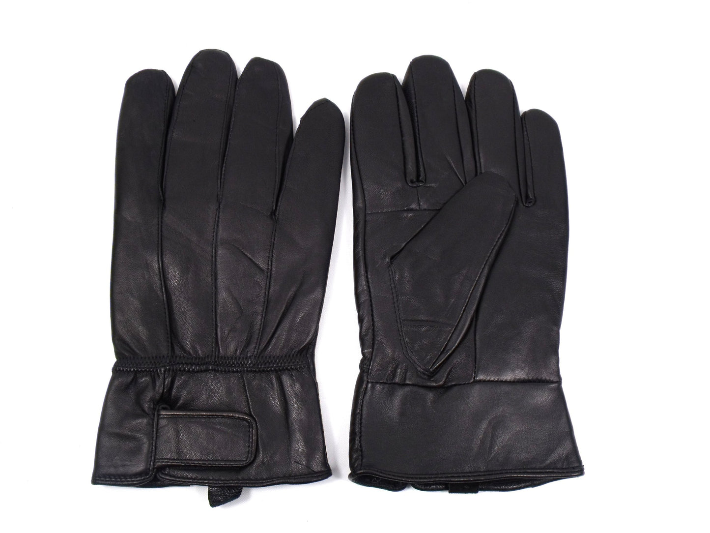MENS NEW SOFT BLACK LEATHER DRIVING GLOVES 8923