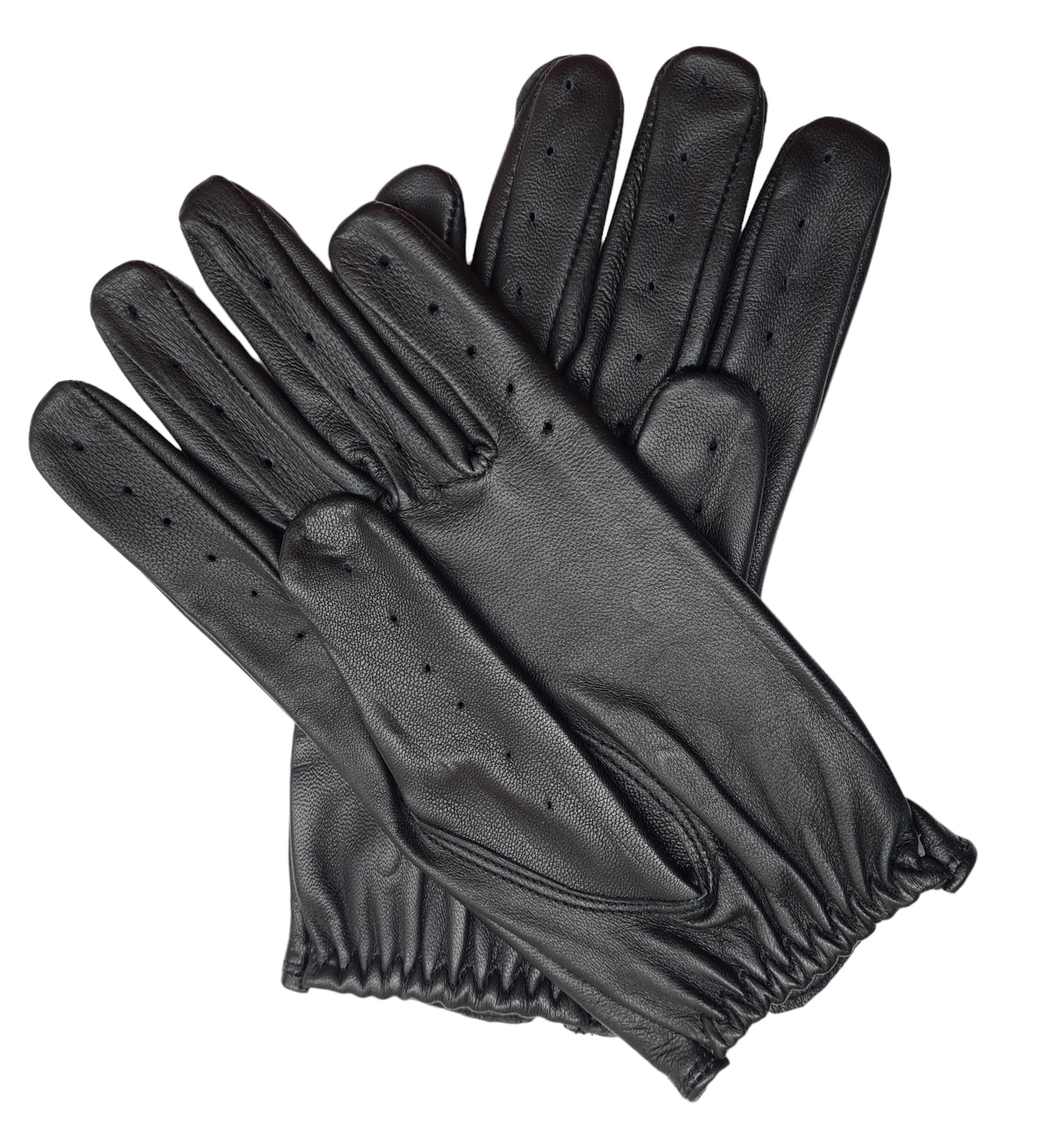 New Men's Premium Quality Soft Black Real Leather Classic Driving Gloves
