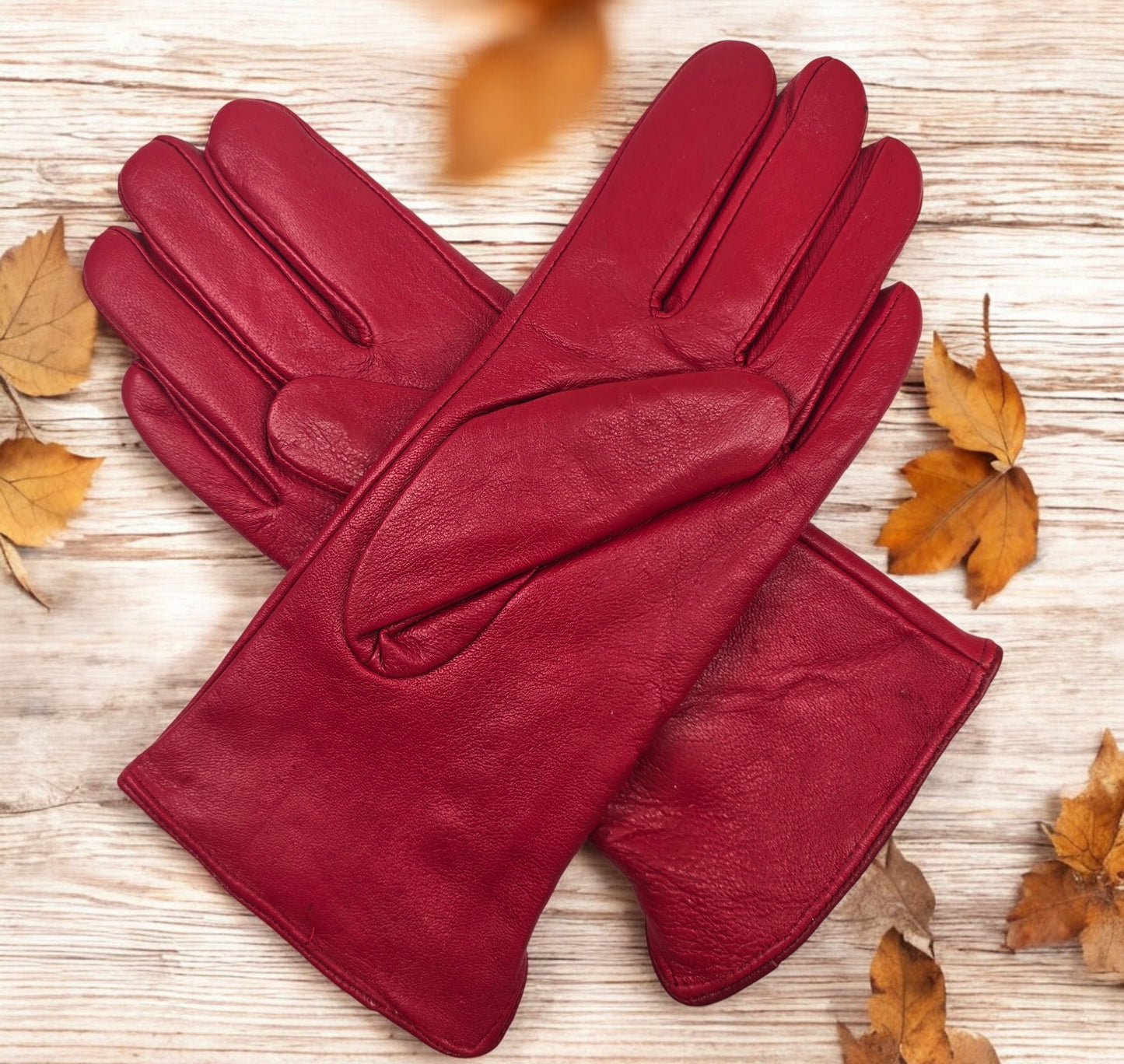 TheGloveHut Womens New Genuine Leather Cashmere Lined Winter Gloves Gift Boxed