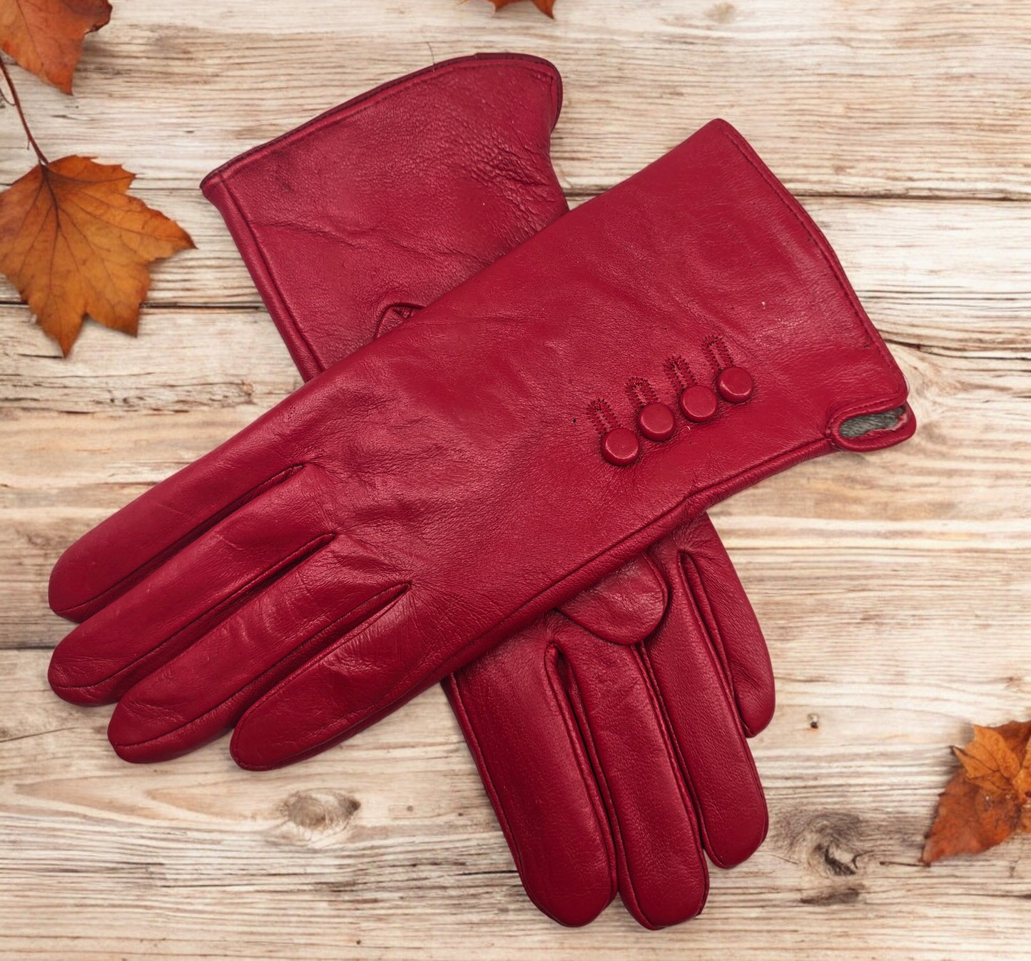 TheGloveHut Womens New Genuine Leather Cashmere Lined Winter Gloves Gift Boxed