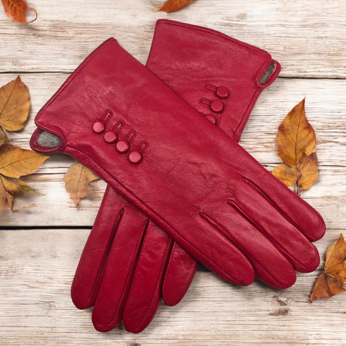 TheGloveHut Womens New Genuine Leather Cashmere Lined Winter Gloves Gift Boxed