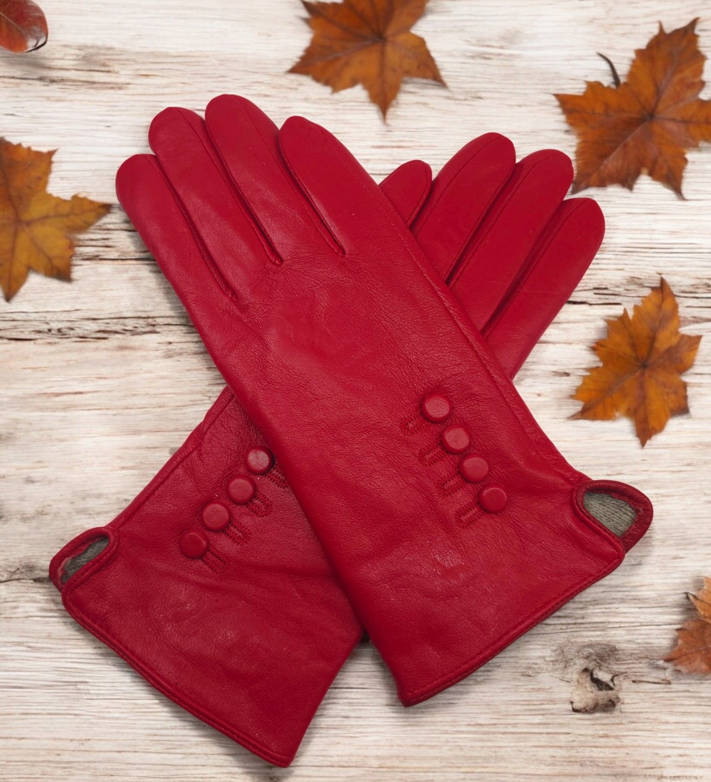 TheGloveHut Womens New Genuine Leather Cashmere Lined Winter Gloves Gift Boxed