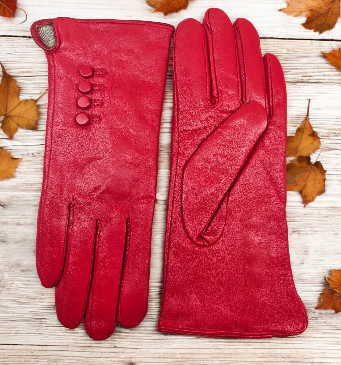 TheGloveHut Womens New Genuine Leather Cashmere Lined Winter Gloves Gift Boxed