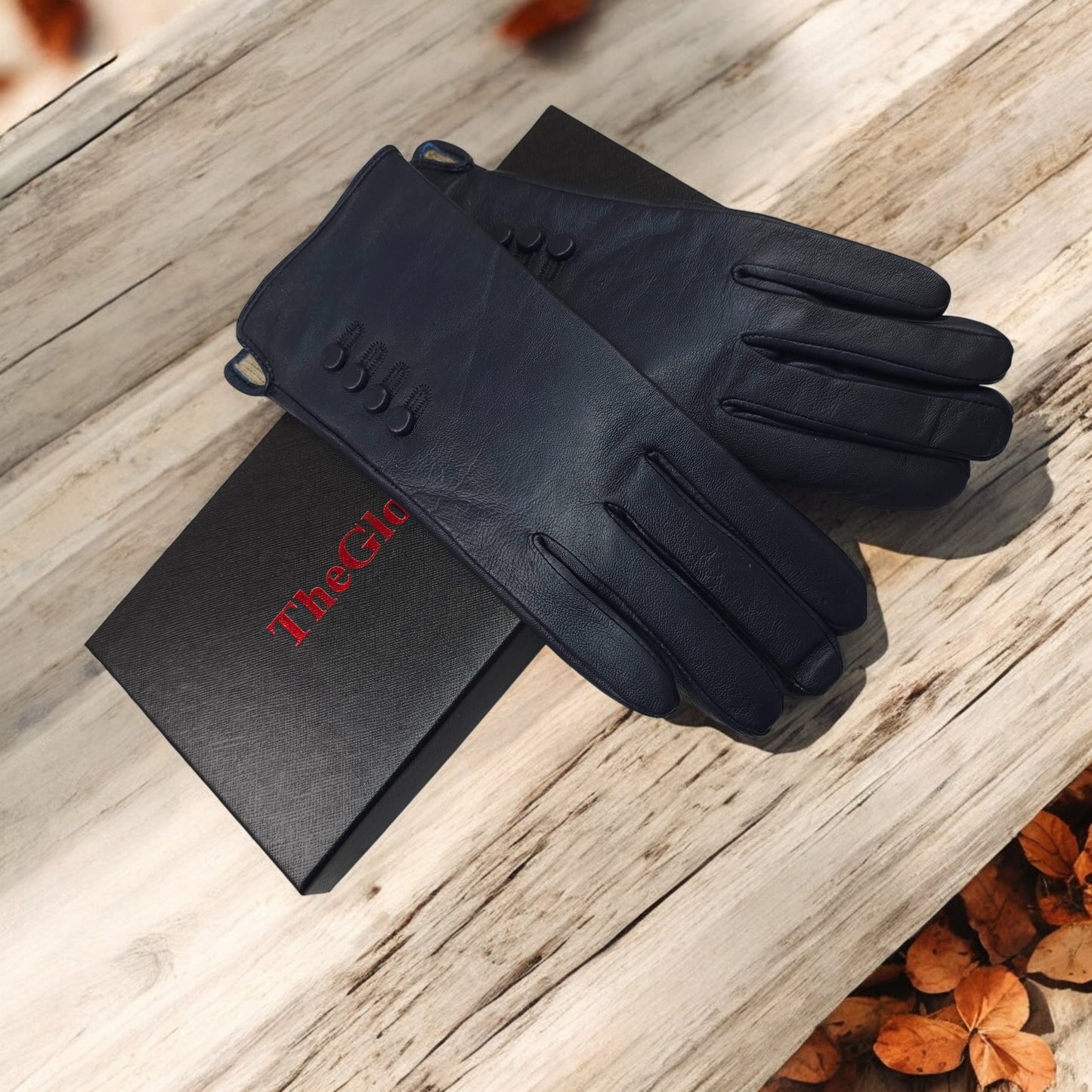 TheGloveHut Womens New Genuine Leather Cashmere Lined Winter Gloves Gift Boxed