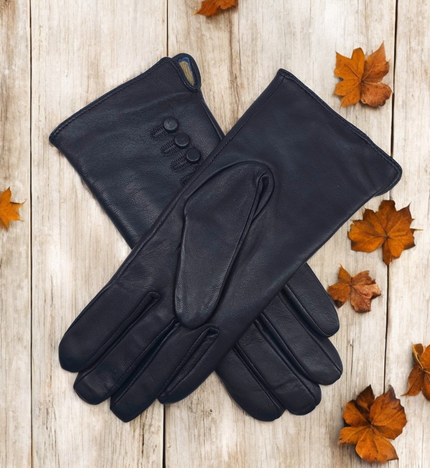 TheGloveHut Womens New Genuine Leather Cashmere Lined Winter Gloves Gift Boxed