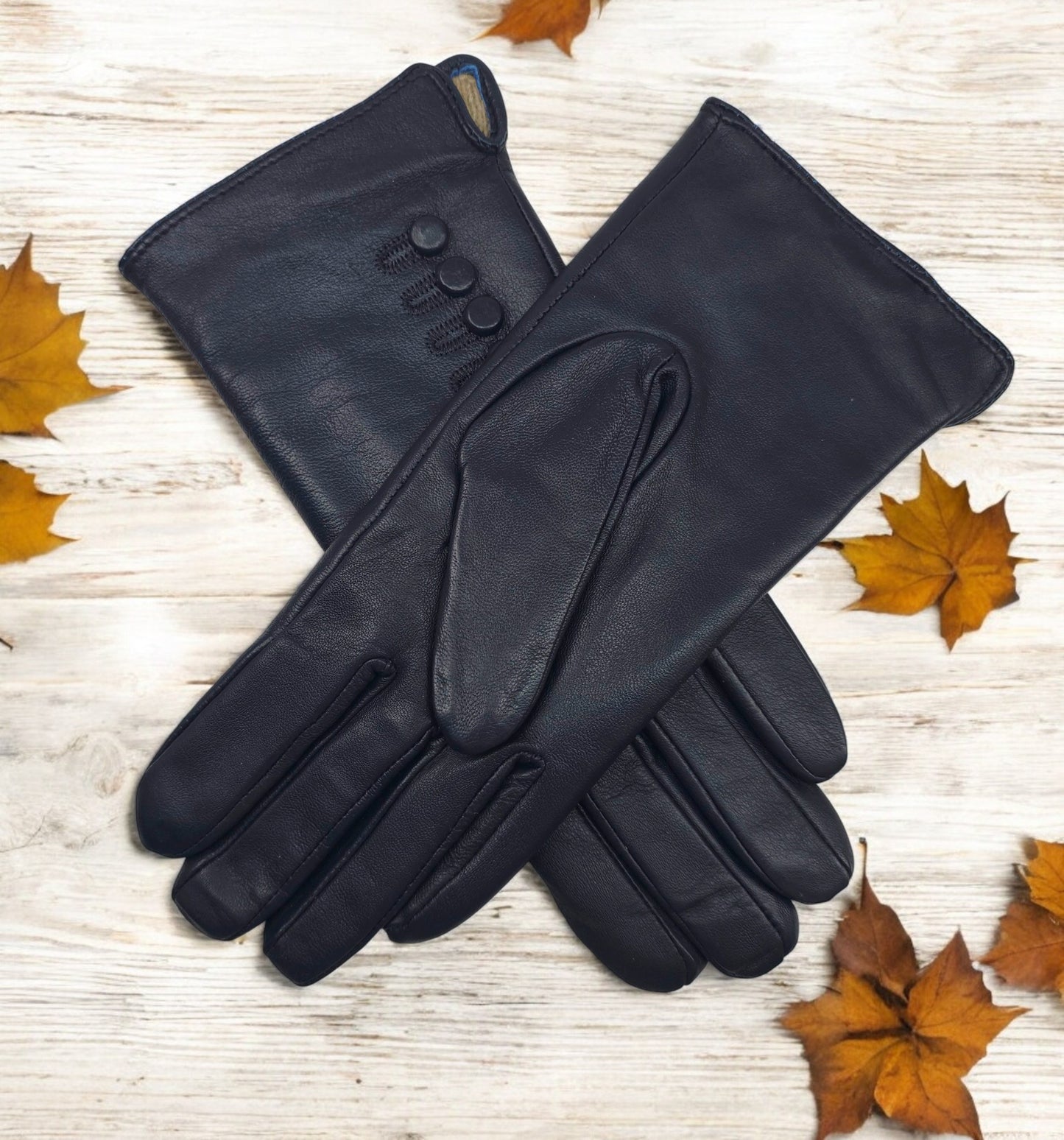 TheGloveHut Womens New Genuine Leather Cashmere Lined Winter Gloves Gift Boxed