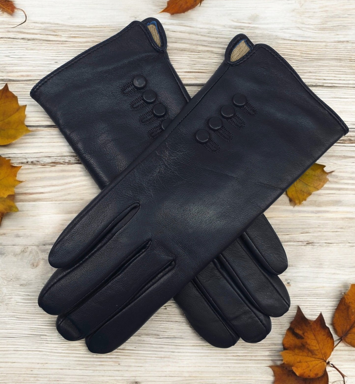 TheGloveHut Womens New Genuine Leather Cashmere Lined Winter Gloves Gift Boxed