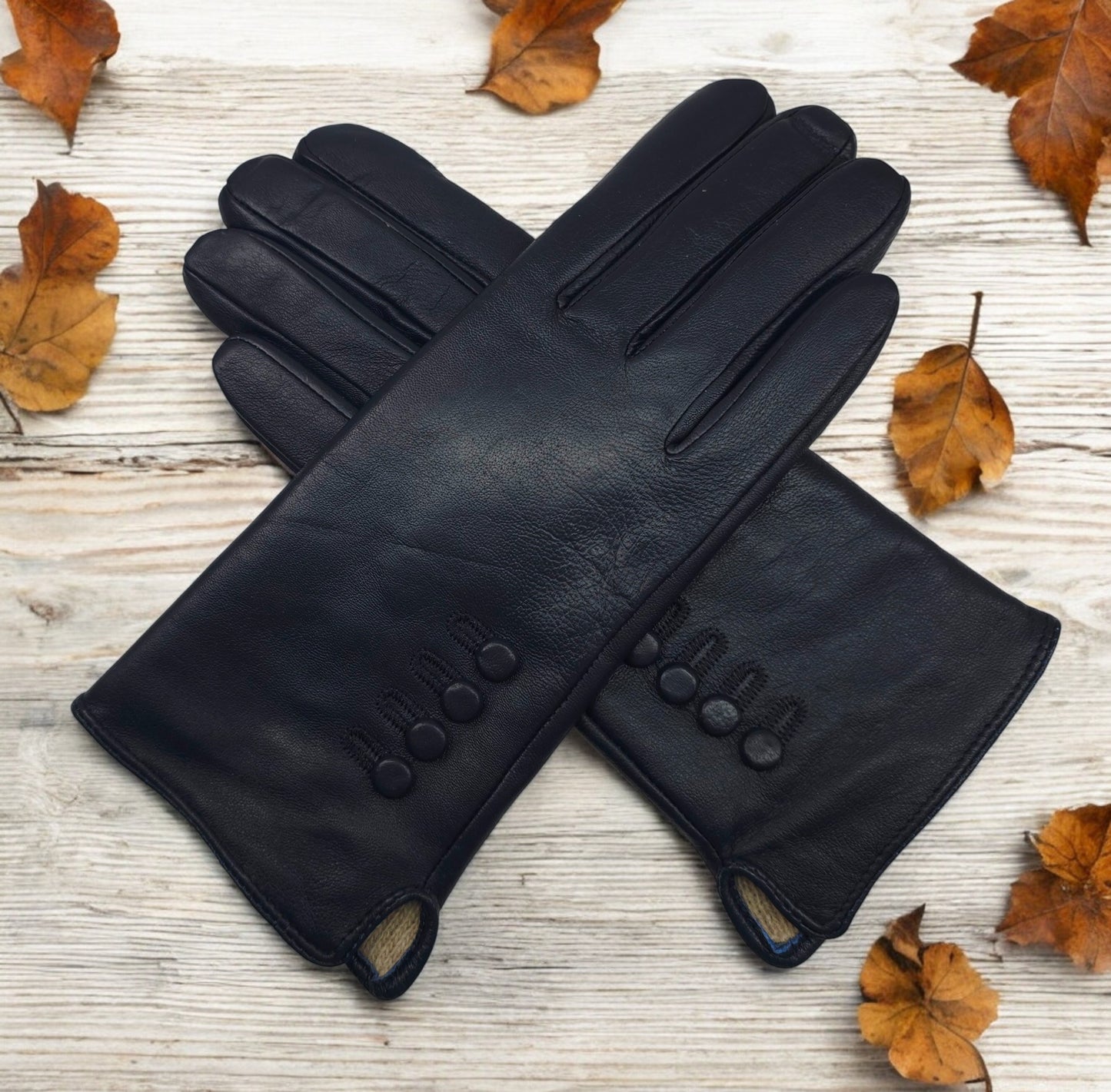 TheGloveHut Womens New Genuine Leather Cashmere Lined Winter Gloves Gift Boxed