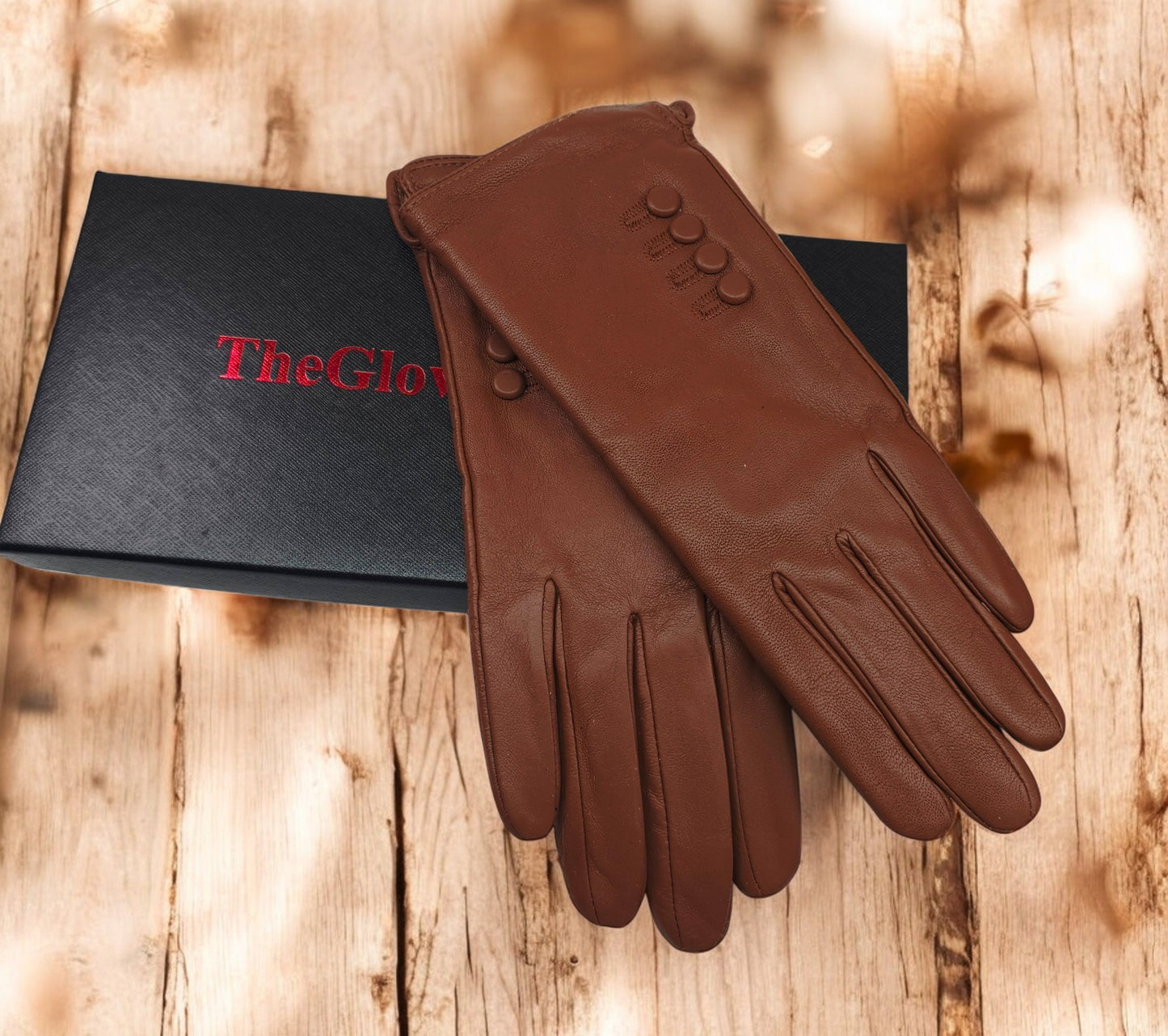 TheGloveHut Womens New Genuine Leather Cashmere Lined Winter Gloves Gift Boxed