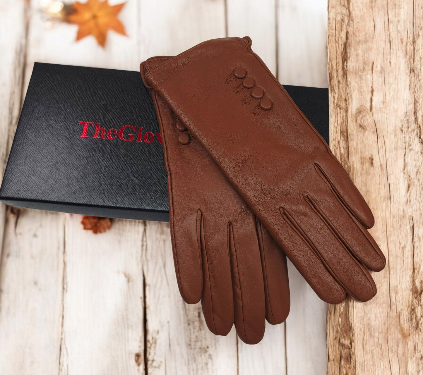 Womens Ladies Super Soft Premium Quality Real Leather Gloves Winter Cashmere Lined One Piece