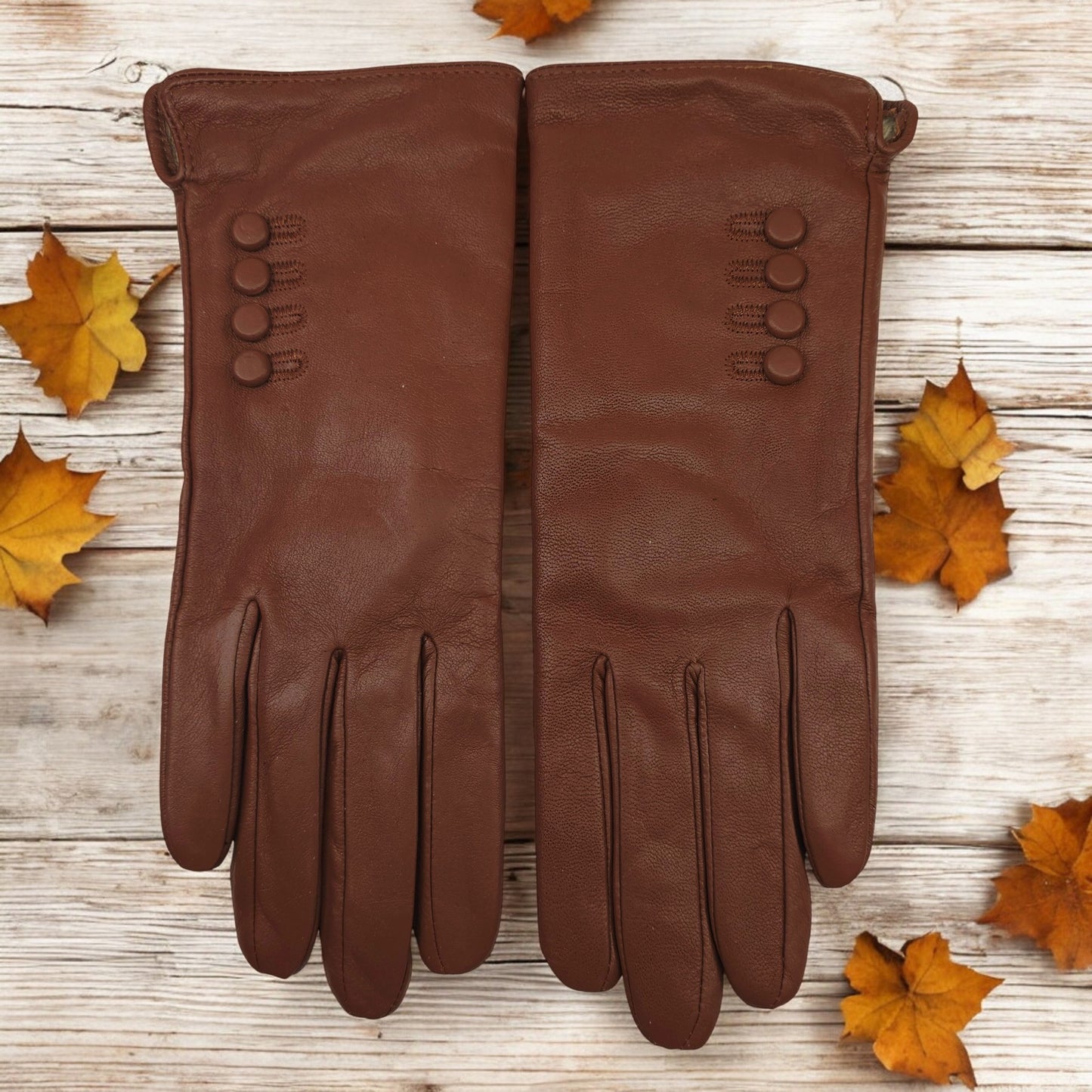 TheGloveHut Womens New Genuine Leather Cashmere Lined Winter Gloves Gift Boxed