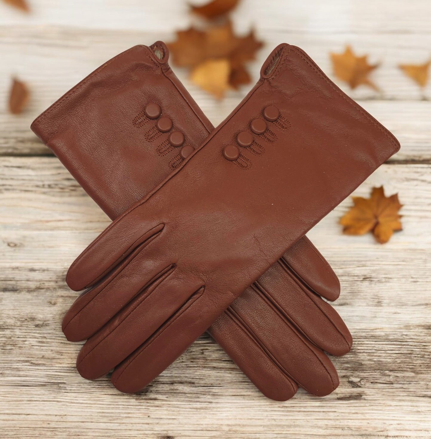 TheGloveHut Womens New Genuine Leather Cashmere Lined Winter Gloves Gift Boxed
