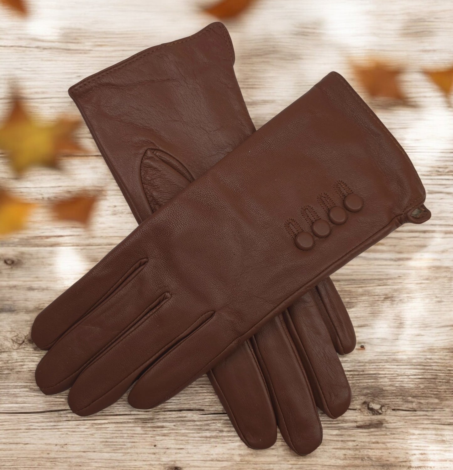 TheGloveHut Womens New Genuine Leather Cashmere Lined Winter Gloves Gift Boxed