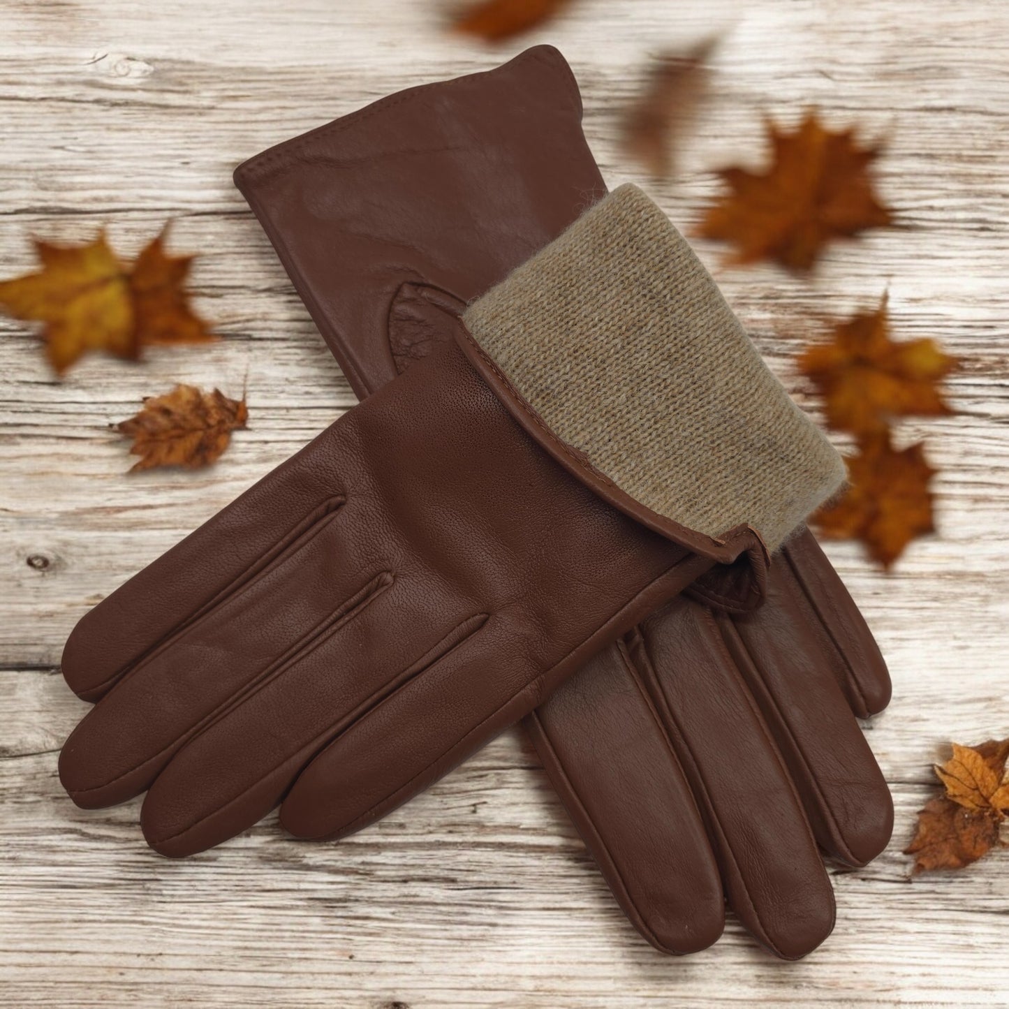 TheGloveHut Womens New Genuine Leather Cashmere Lined Winter Gloves Gift Boxed