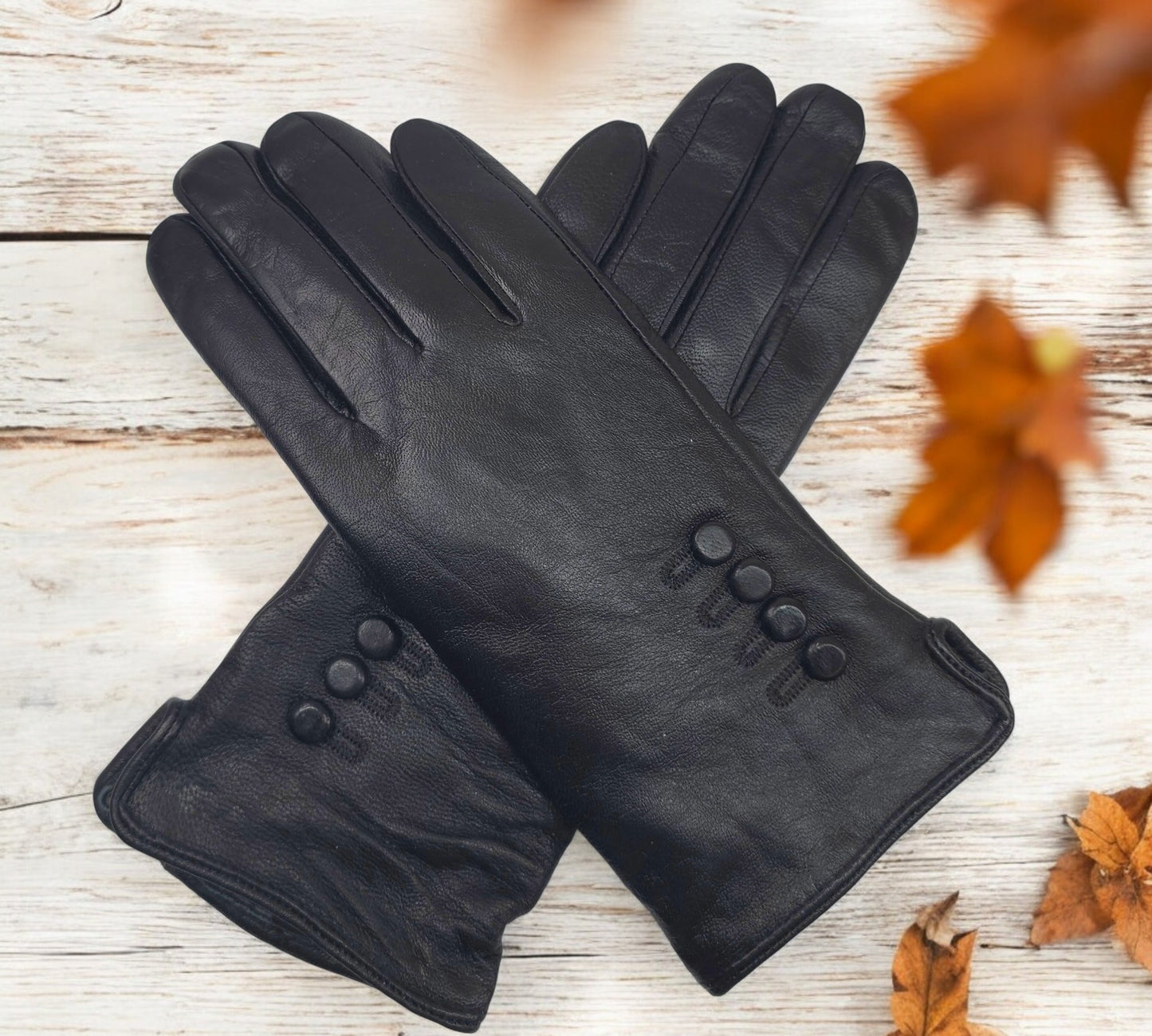 TheGloveHut Womens New Genuine Leather Cashmere Lined Winter Gloves Gift Boxed