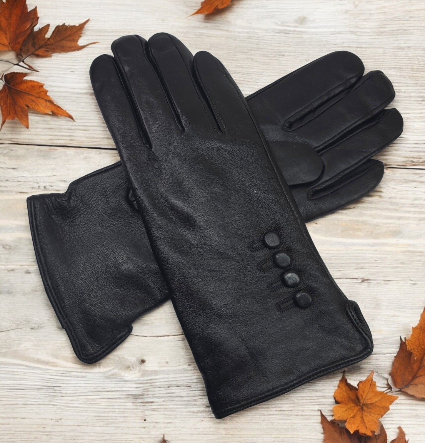TheGloveHut Womens New Genuine Leather Cashmere Lined Winter Gloves Gift Boxed