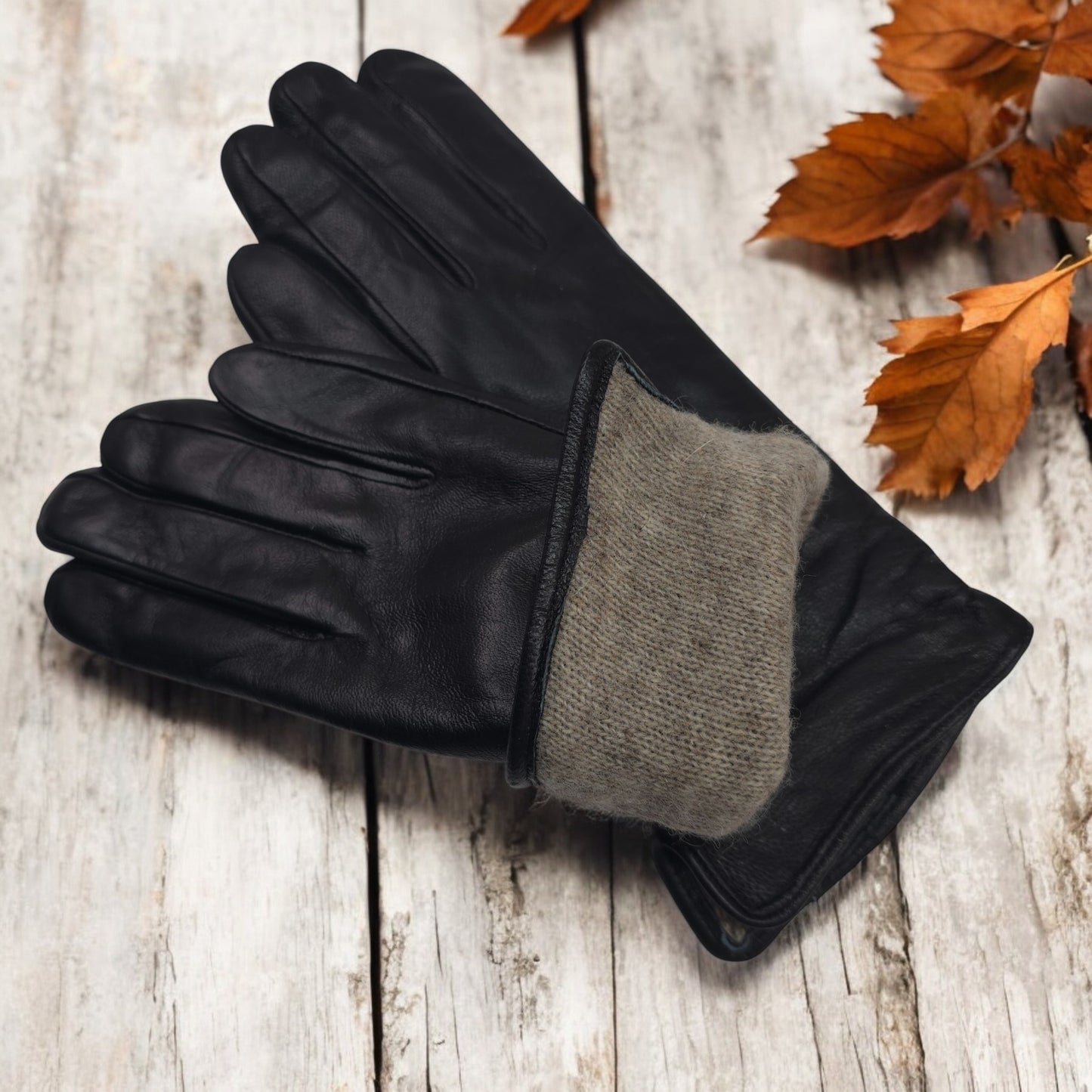 TheGloveHut Womens New Genuine Leather Cashmere Lined Winter Gloves Gift Boxed
