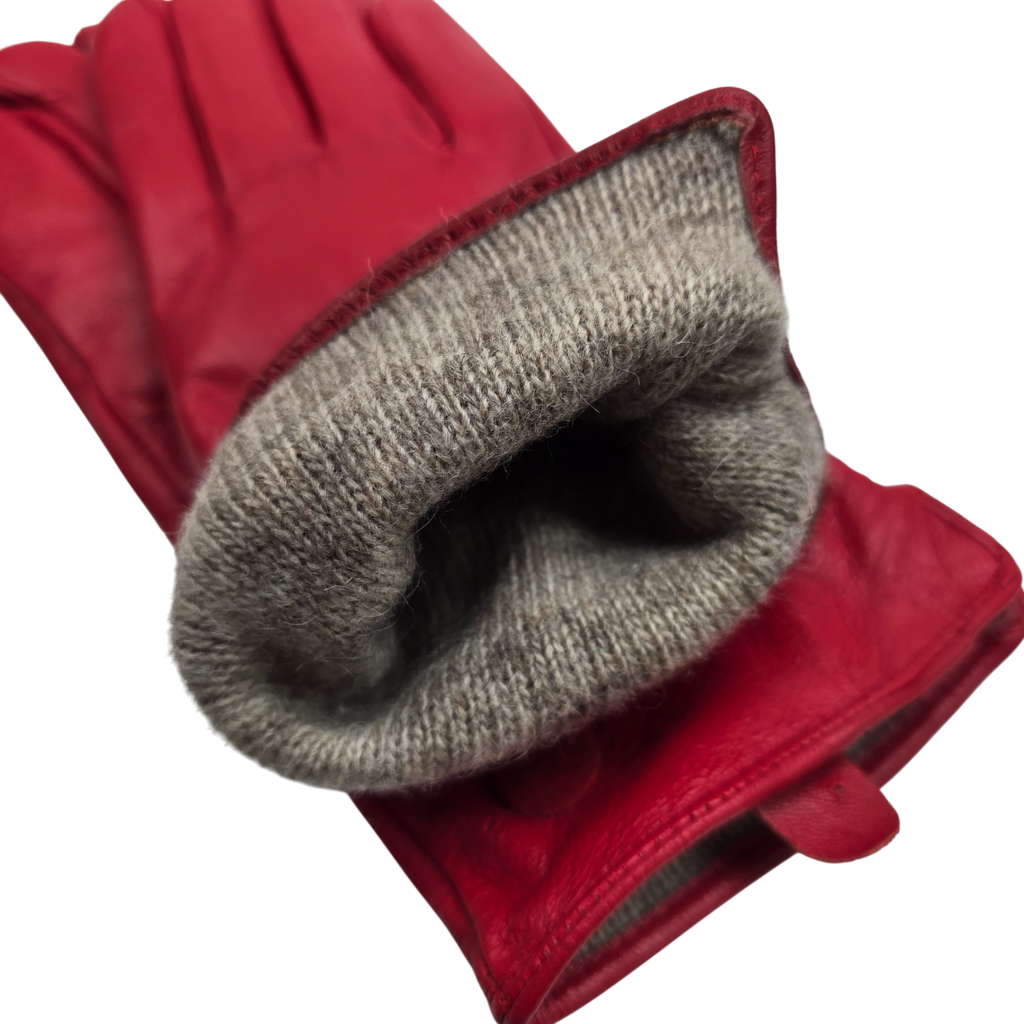 Womens Ladies Super Soft Premium Quality Real Leather Gloves Winter Cashmere Lined One Piece