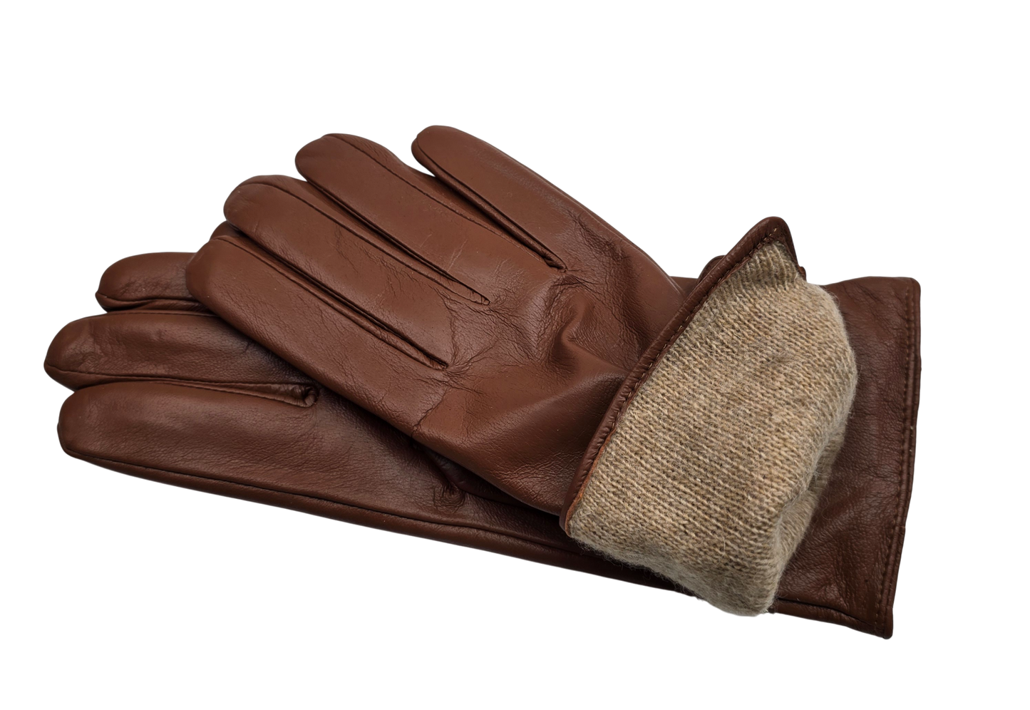 Womens Ladies Super Soft Premium Quality Real Leather Gloves Winter Cashmere Lined One Piece