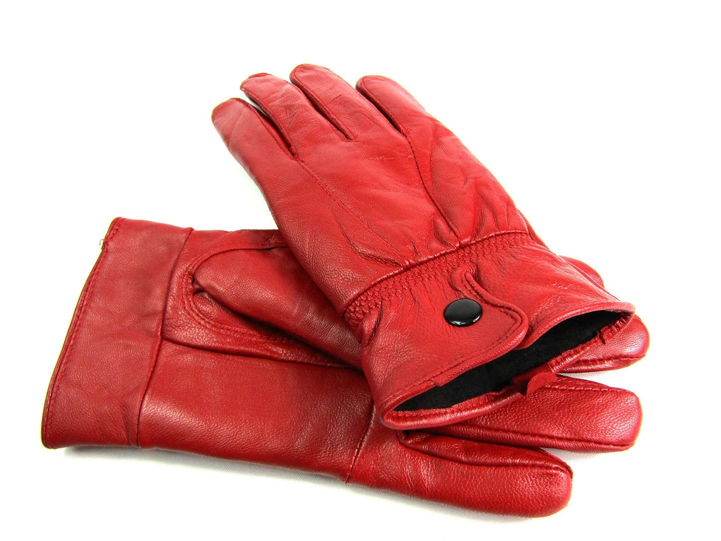 Womens Genuine Leather Gloves Fully Fleece Lined Winter Warm