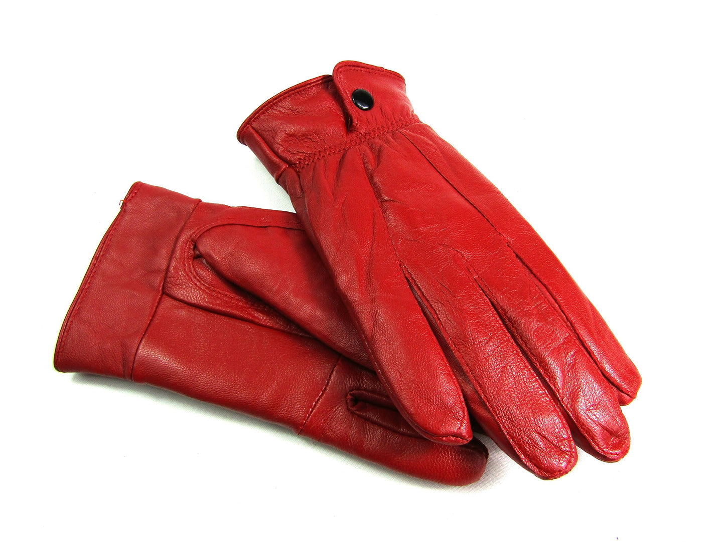 Womens Genuine Leather Gloves Fully Fleece Lined Winter Warm
