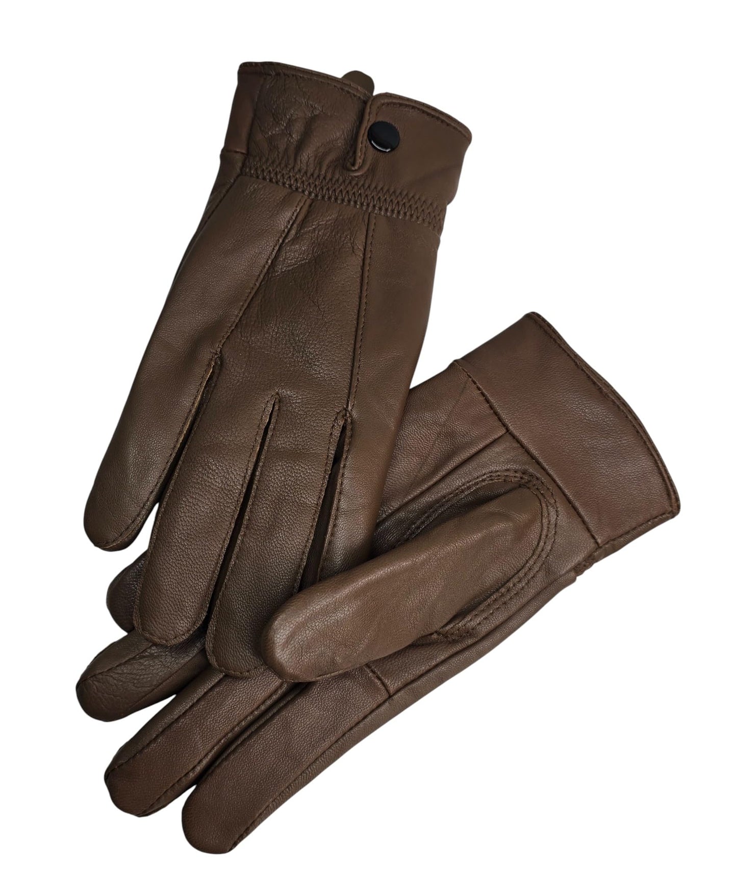 Womens Genuine Leather Gloves Fully Fleece Lined Winter Warm