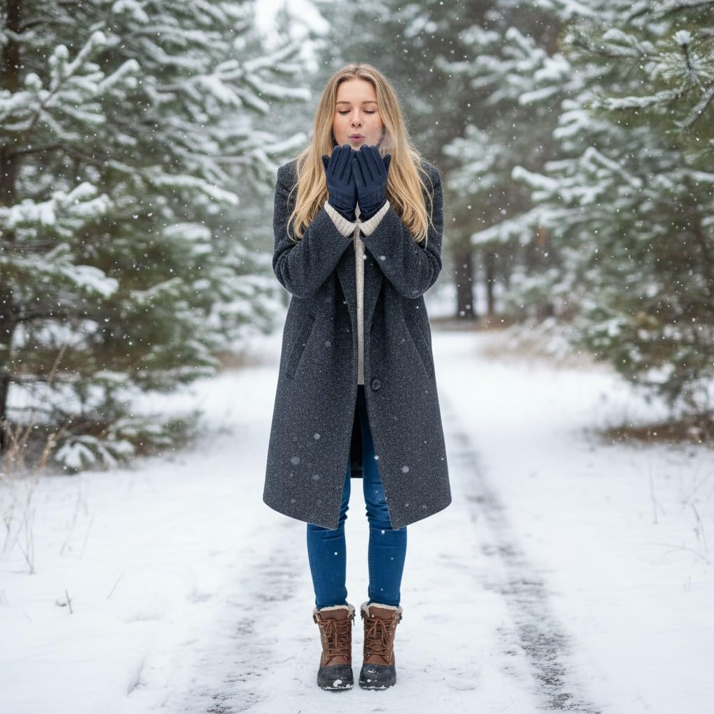 Ladies Genuine Leather Gloves Lined