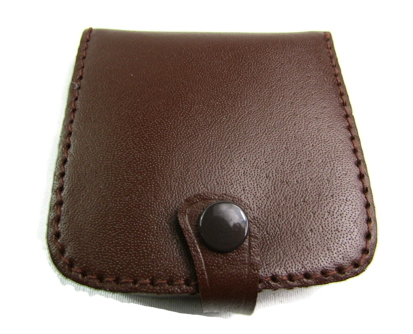 Mens Ladies High Quality Real Leather Coin Pouch Tray Wallet Notes Purse Change