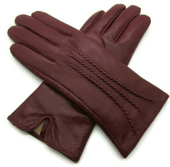 Ladies Womens Premium Quality Real Super Soft Leather Gloves Lined Winter Warm