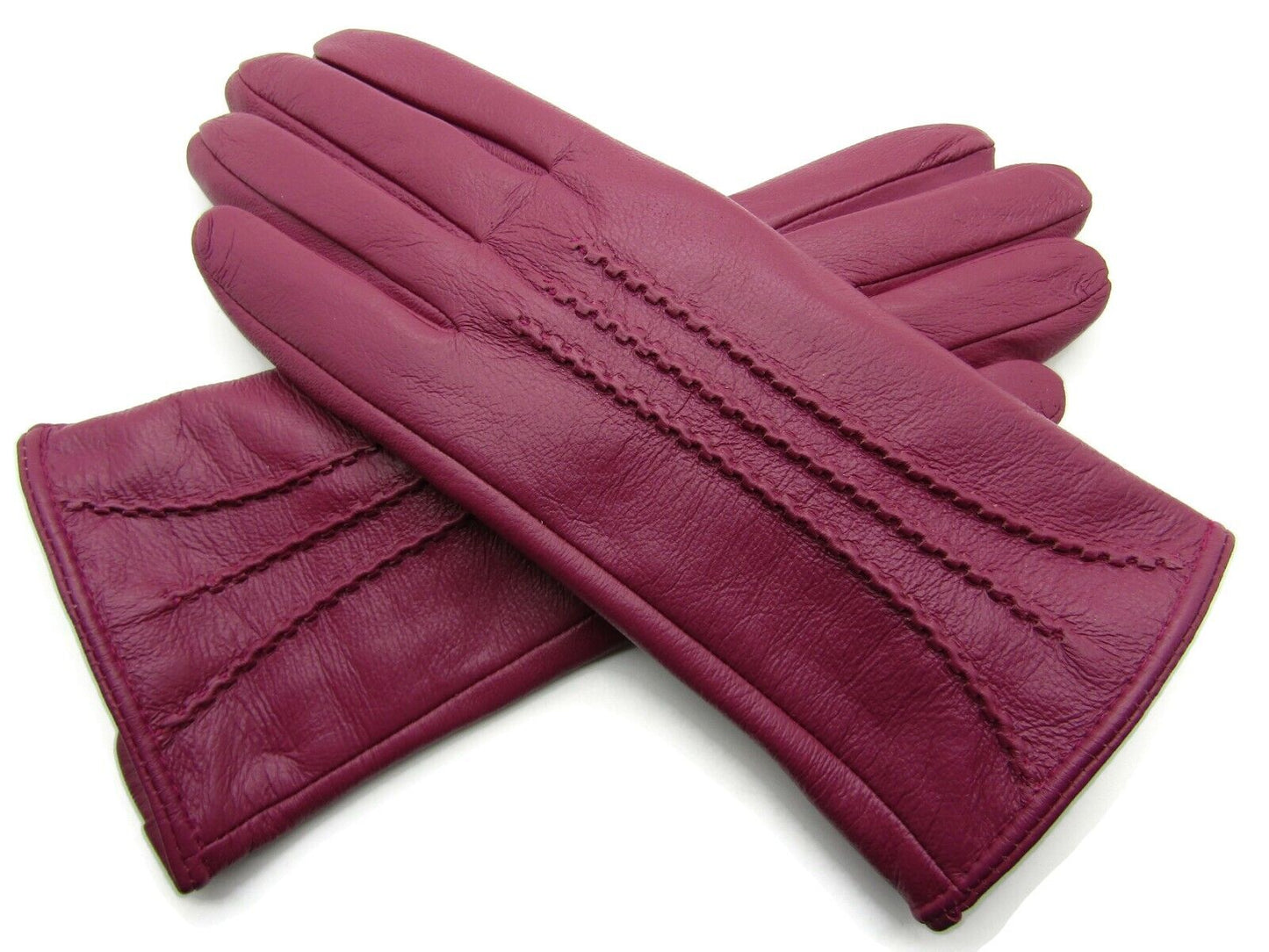 Ladies Womens Premium Quality Real Super Soft Leather Gloves Lined Winter Warm