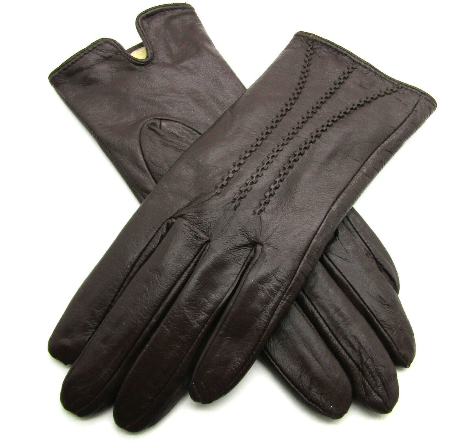 Ladies Womens Premium Quality Real Super Soft Leather Gloves Lined Winter Warm