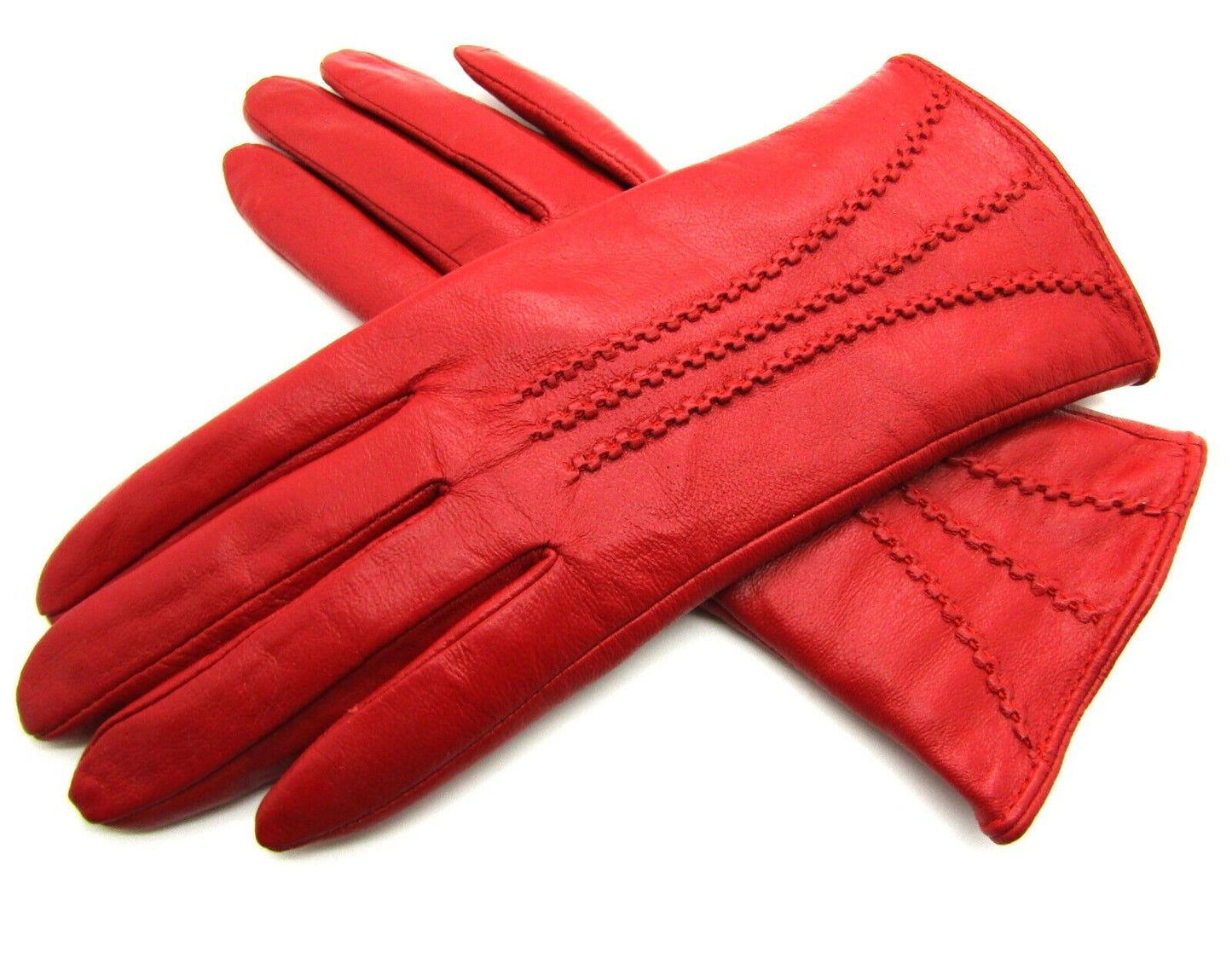 Ladies Womens Premium Quality Real Super Soft Leather Gloves Lined Winter Warm