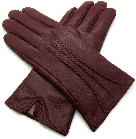 Ladies Womens Premium Quality Real Super Soft Leather Gloves Lined Winter Warm