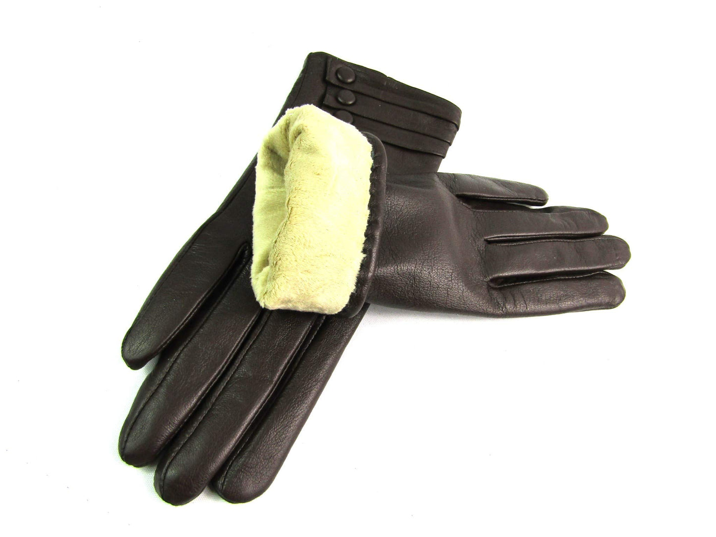 Womens Premium Genuine Leather Winter Gloves