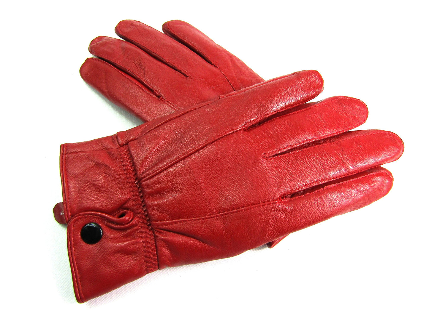 Womens Genuine Leather Gloves Fully Fleece Lined Winter Warm