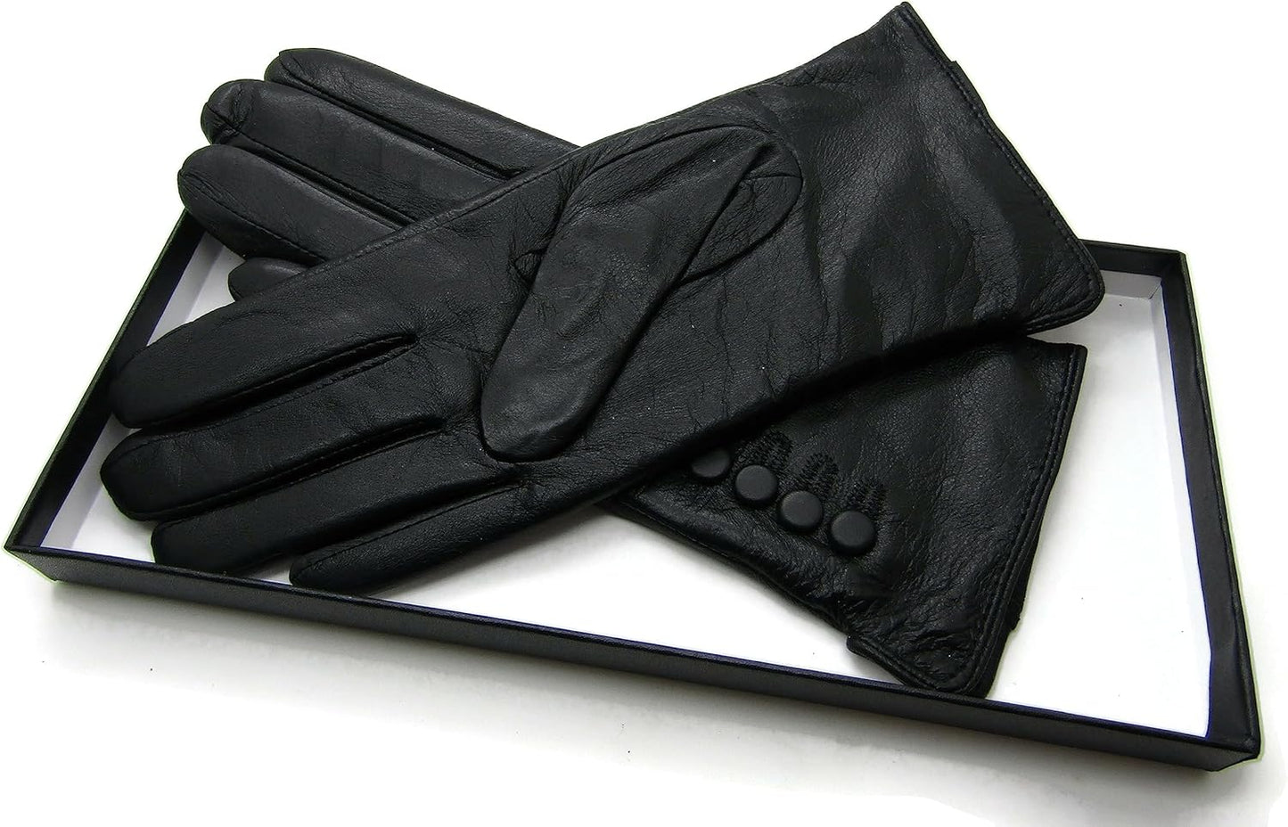 TheGloveHut Womens New Genuine Leather Cashmere Lined Winter Gloves Gift Boxed