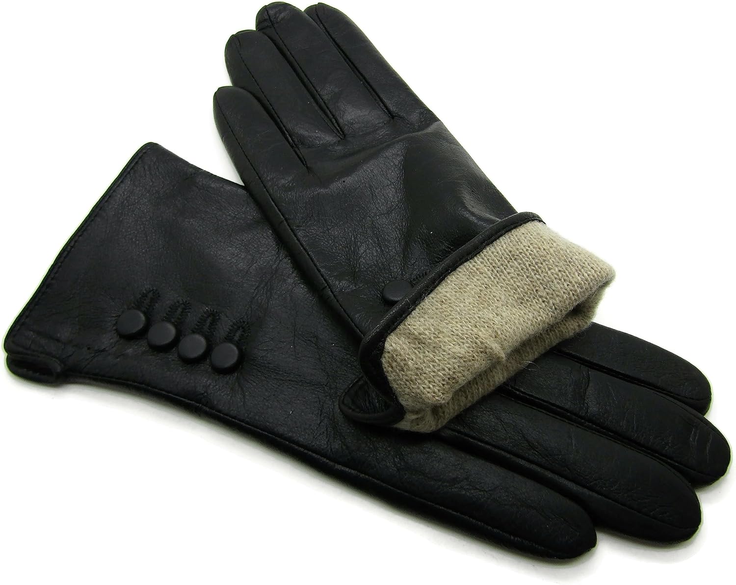 TheGloveHut Womens New Genuine Leather Cashmere Lined Winter Gloves Gift Boxed