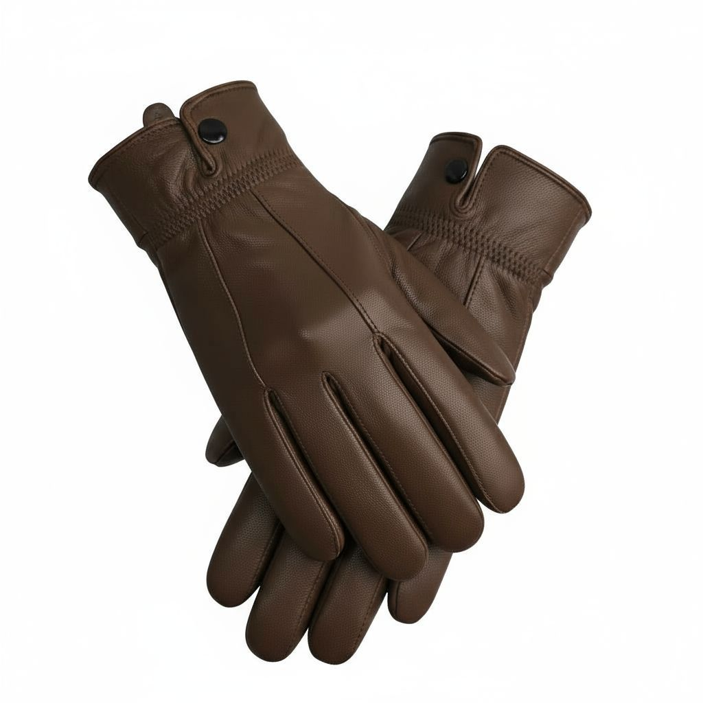 Ladies Super Soft Genuine Leather Fully Fleece Lined Gloves Winter Driving Warm
