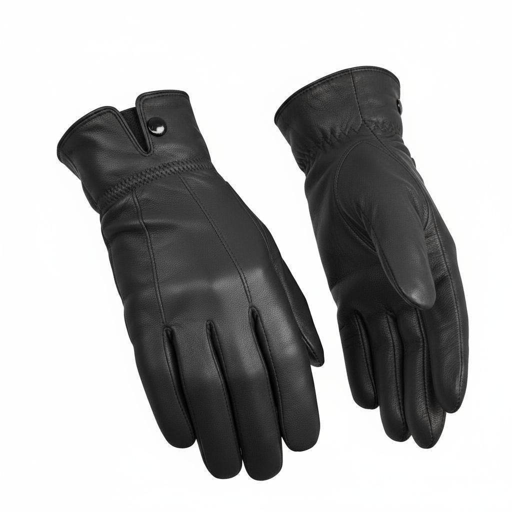 Ladies Super Soft Genuine Leather Fully Fleece Lined Gloves Winter Driving Warm