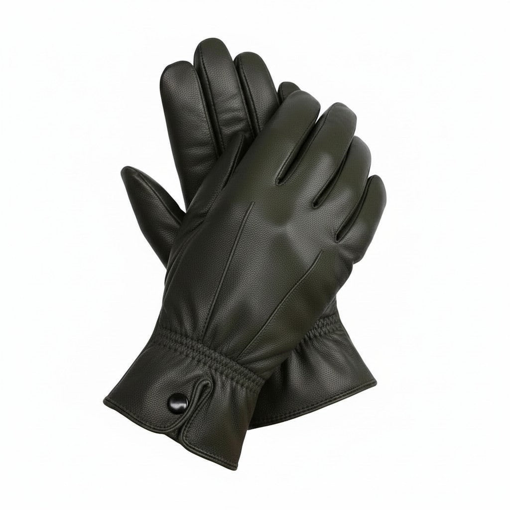 Ladies Super Soft Genuine Leather Fully Fleece Lined Gloves Winter Driving Warm