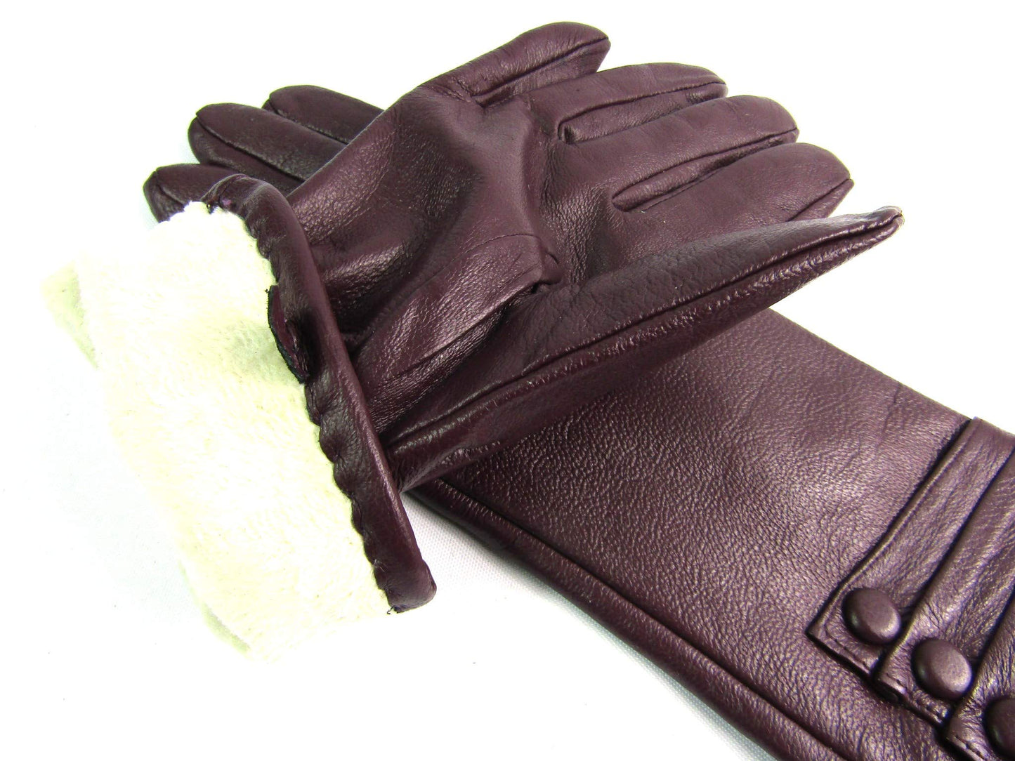 Womens Premium Genuine Leather Winter Gloves