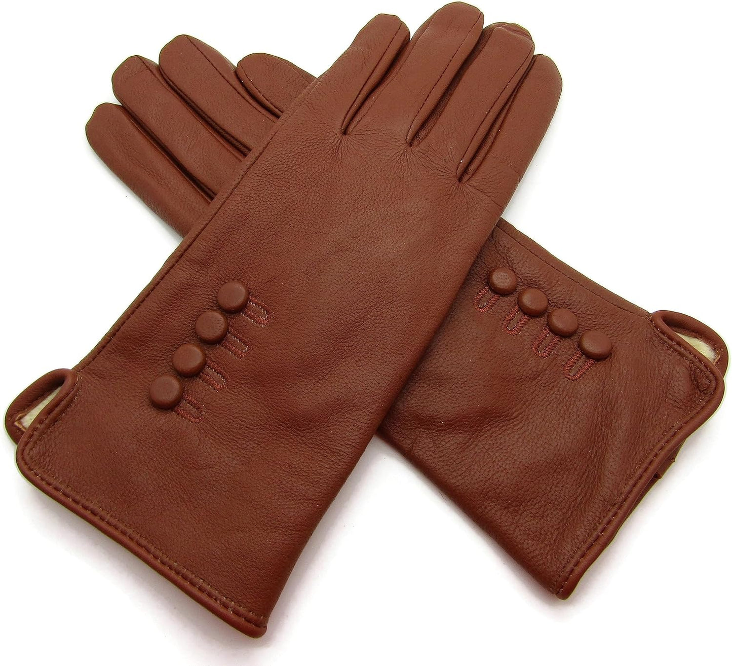 Womens Genuine Soft Leather Gloves Fully Lined Gift Boxed