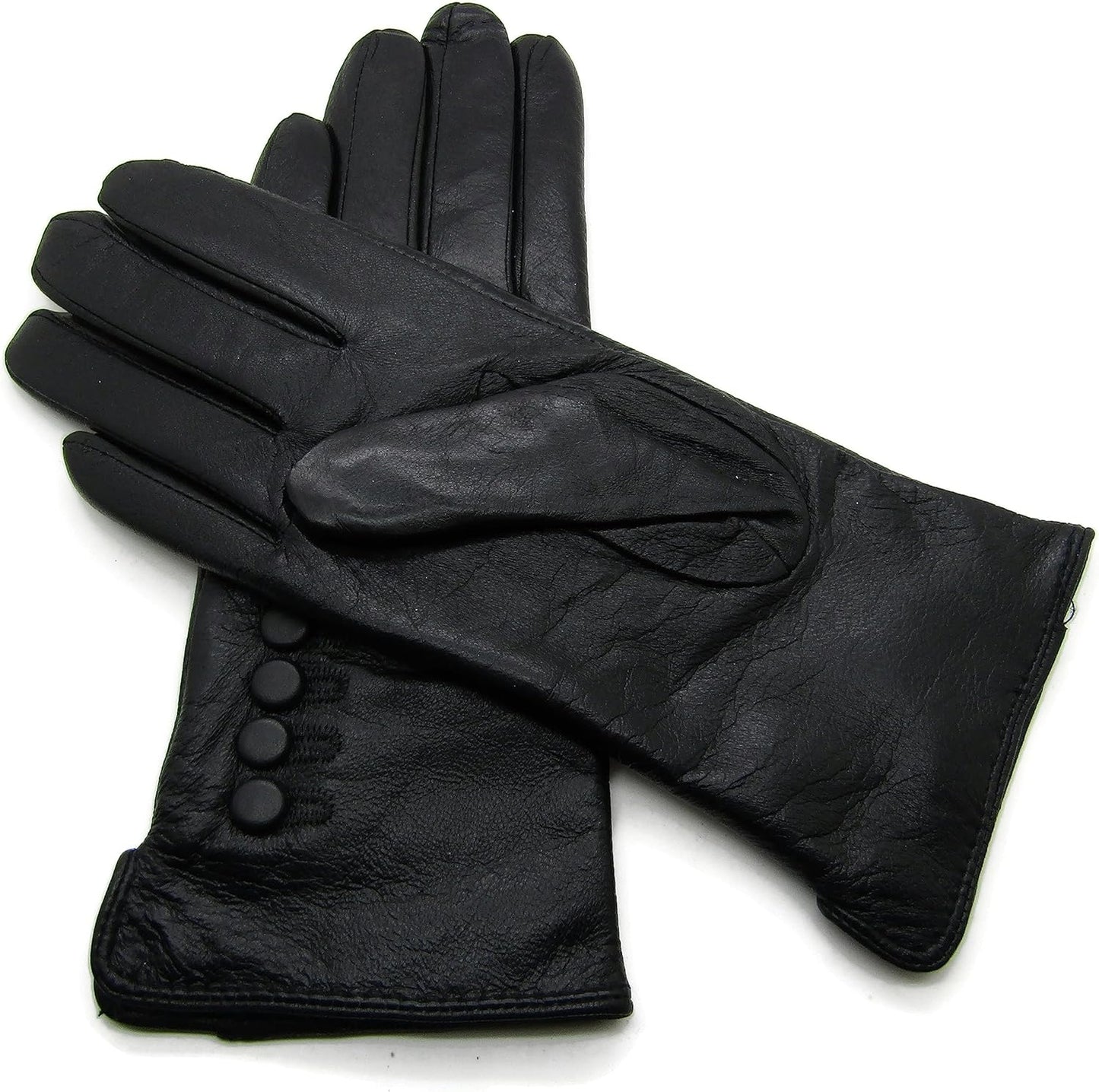 TheGloveHut Womens New Genuine Leather Cashmere Lined Winter Gloves Gift Boxed