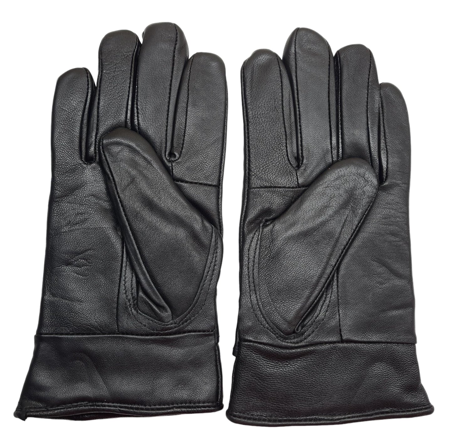 Womens Black Real Leather Gloves Gift Boxed