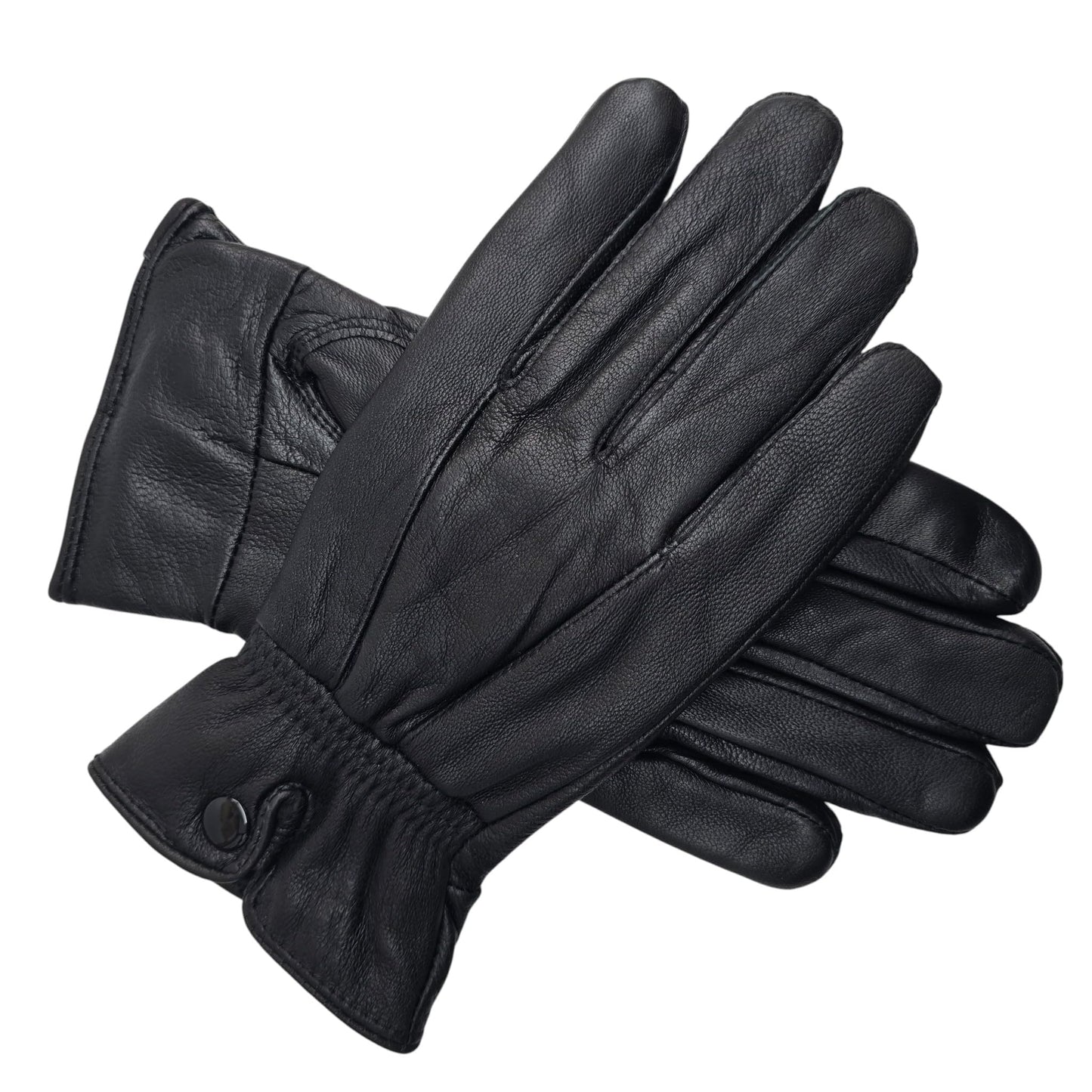 Womens Genuine Leather Gloves Fully Fleece Lined Winter Warm