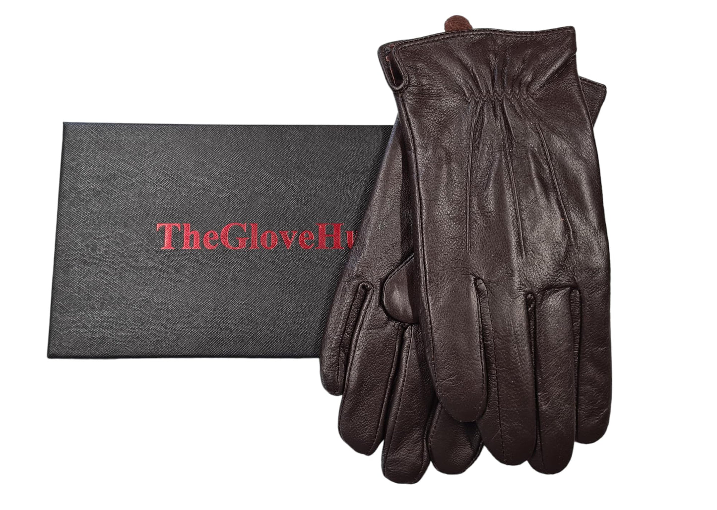 Mens Gift Boxed Real Leather Gloves