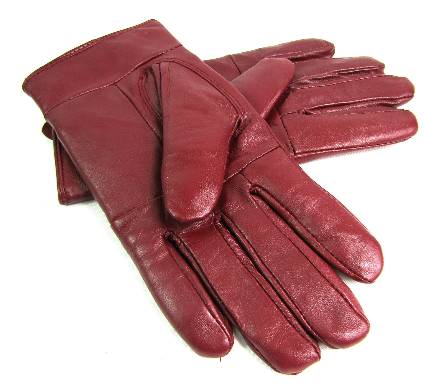 Womens Genuine Leather Gloves Fully Fleece Lined Winter Warm