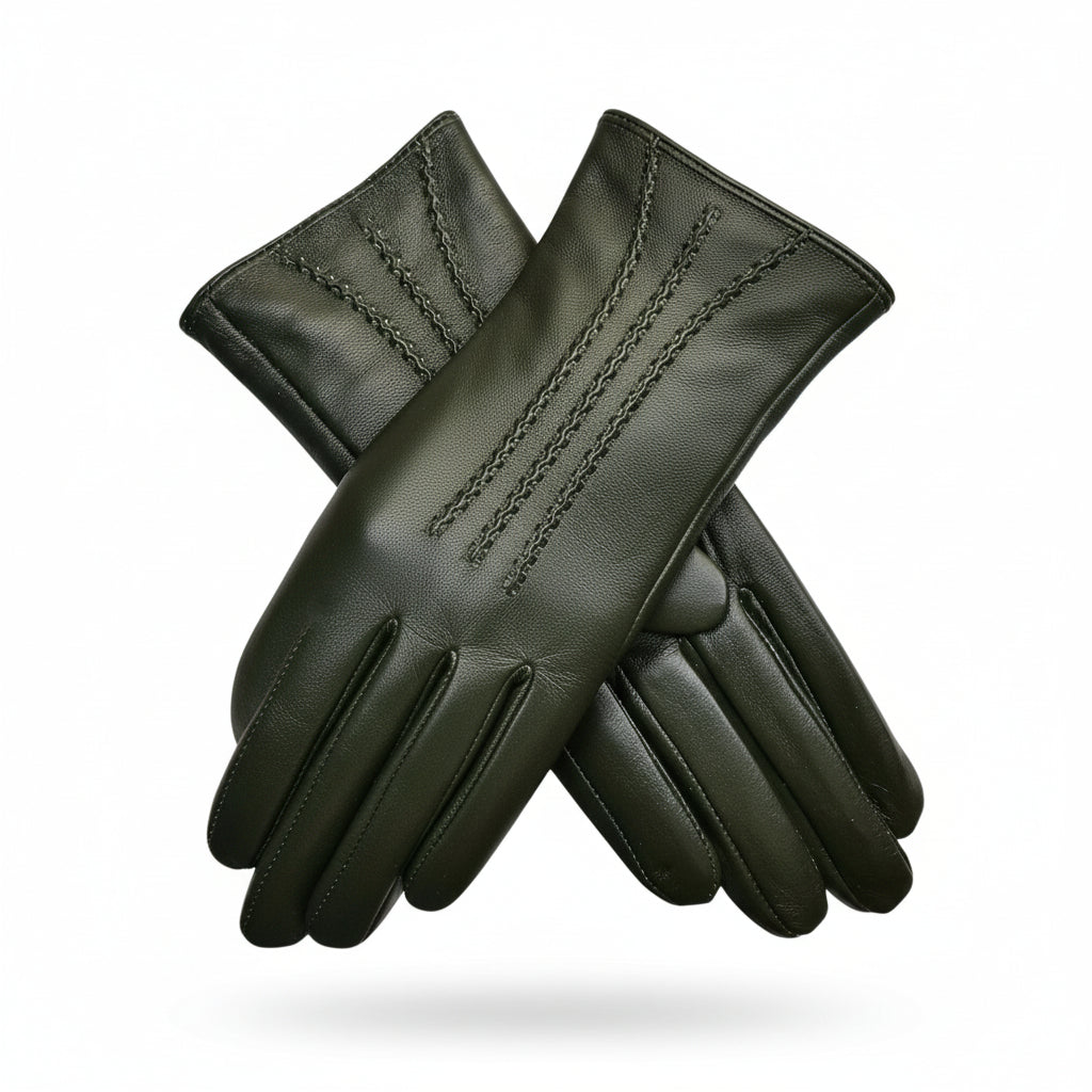 Womens Premium Quality Real Soft Leather Gloves Lined Winter Warm Gift Boxed