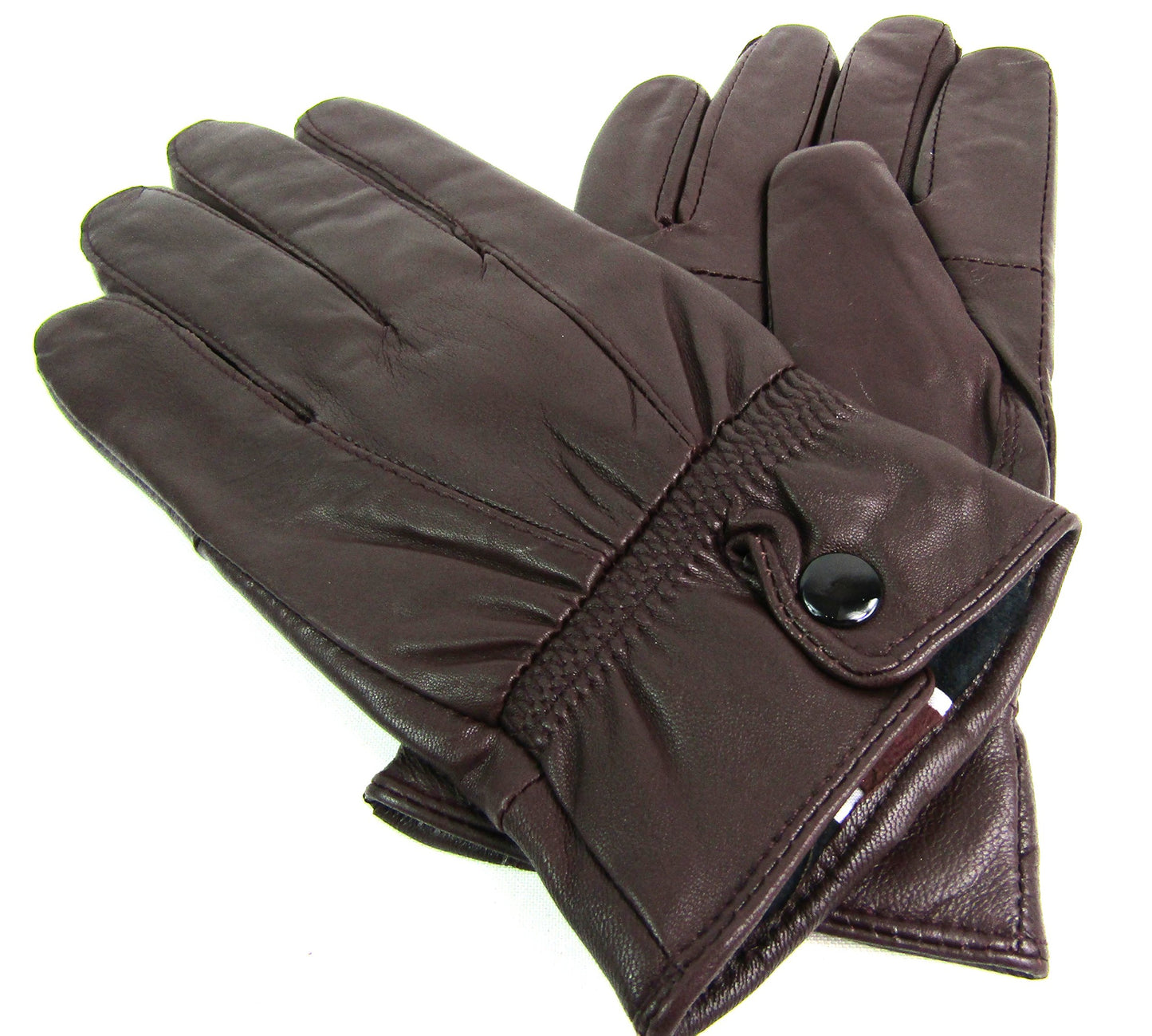 Womens Genuine Leather Gloves Fully Fleece Lined Winter Warm